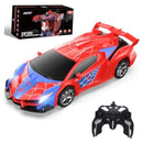 Transforming Spider RC Car Robot, 2.4GHz Remote Control Toy for Kids, Red