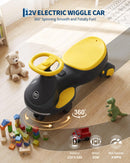 12V Toddler Wiggle Car and Swing Car with Pedal, Speed Up to 4MPH