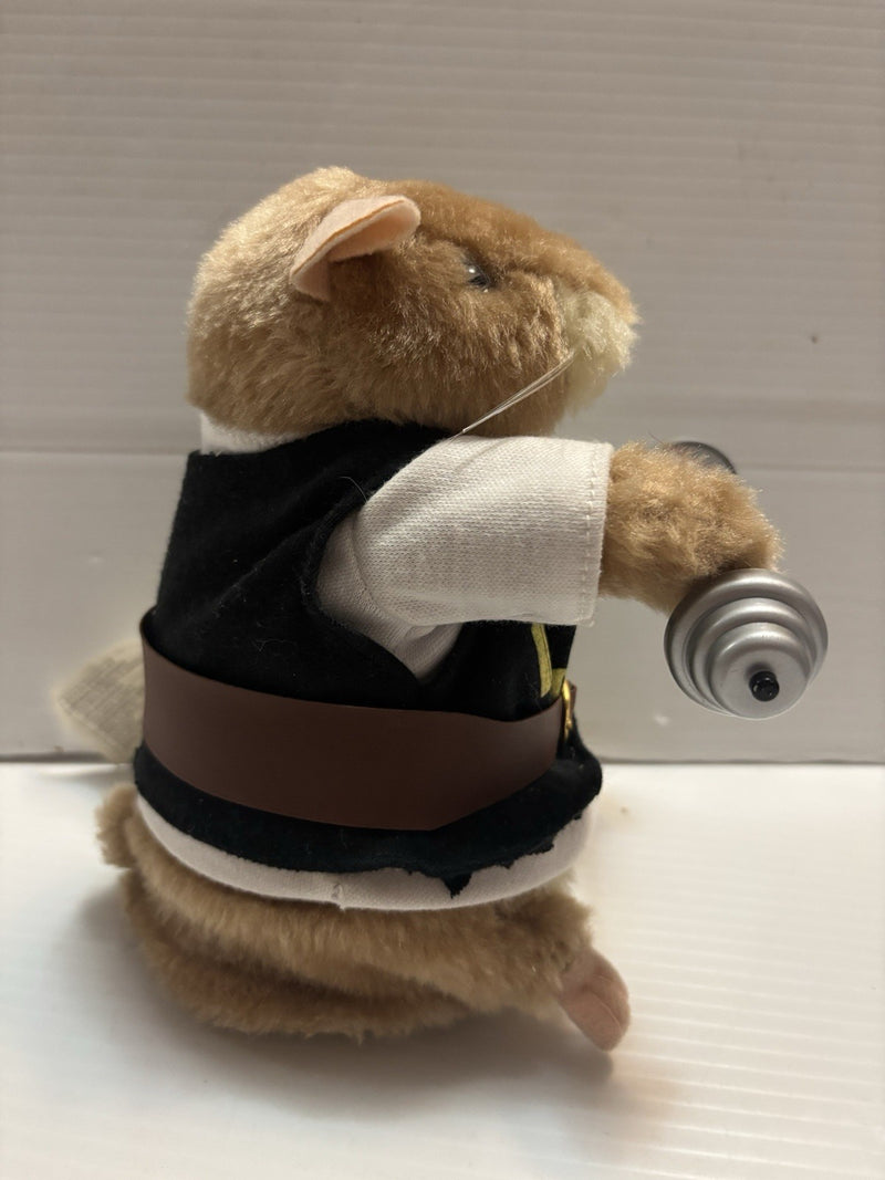 Dancing Hamster Gym Weight Lifter Toy with Singing and Dance Features