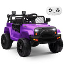 12V Kids Ride-On Truck with Remote Control, Power Wheels, and LED Lights