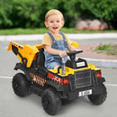12V Electric Ride-On Dump Truck for Kids with Remote Control and Working Bucket