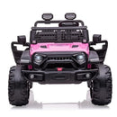 24V Electric Pink 2-Seater Kids Ride-On Car with Remote Control and Dual 120W Motors