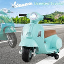 Green 6V 3-Wheel Electric Motorcycle for Kids by Vespa