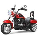 Red 3-Wheel Chopper Trike for Kids with Headlight and Horn