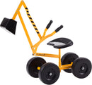 Albott Ride-On Excavator Toy with Working Crane and 8-Inch Wheels