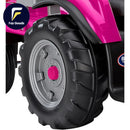 Pink 12 Volt Battery Powered Ride-On Tractor and Trailer for Girls