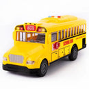 ArtCreativity 11" Yellow School Bus Toy with Friction Power, Lights, and Sounds