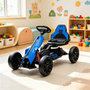 Blue 12V Electric Go Kart for Kids Featuring EVA Tires