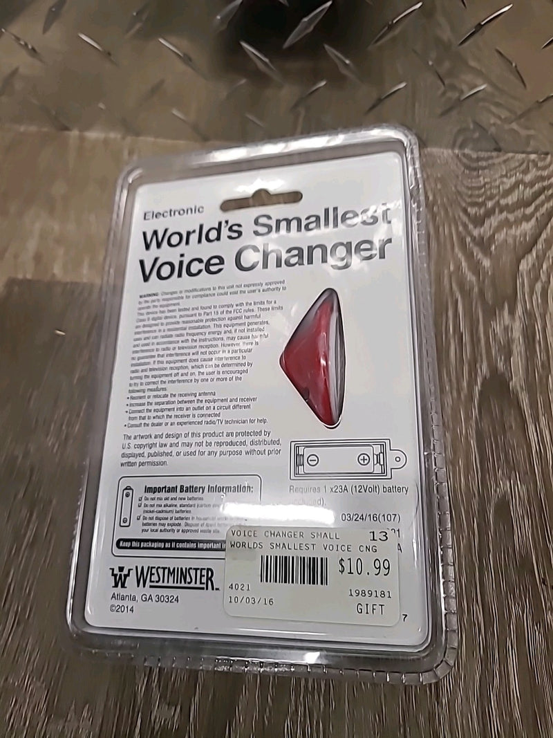 Mini Voice Changer Megaphone with 4 Voice Effects – Compact Red Toy