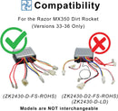 24V Razor MX350 Dirt Rocket Bike ZK2430-D-FS-ROHS Controller Replacement