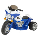 Blue 3-Wheel Electric Motorcycle Ride-On Toy for Kids Aged 3-6