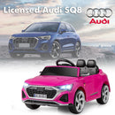 INFANS Pink Audi SQ8 Ride-On Vehicle for Ages 3 and Up