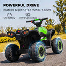 Kids Electric Quad Bike with Music for Ages 3-5 - Green
