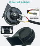 128dB Dual-Tone Automotive Horn Set with 1-to-2 Splitter