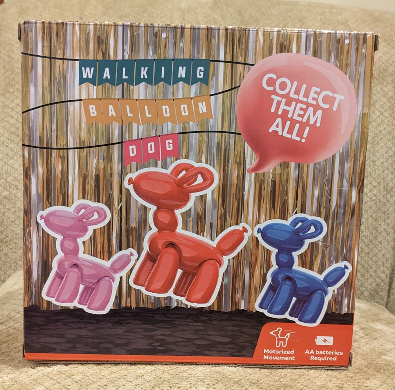 Red Walking Balloon Dog Toy for Active Play