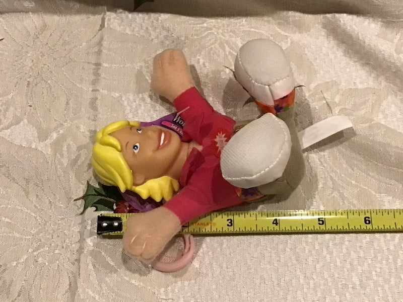 Talking Girl Doll Keychain with Bag Clip for Kids