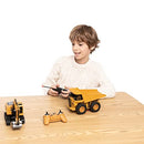 2 Piece Friction-Powered Remote Control Construction Vehicle Set