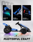 Okay Run 36V Electric Kids' Go Kart, Porsche Drift Kart, Blue