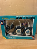 Vibrant Teal 2-Channel Headset Walkie Talkies for Instant Communication