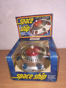 Vintage 4.7" Battery-Operated NASA UFO Action Toy from Hong Kong