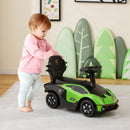 Transformable Green Lamborghini Ride-On Stroller with Sounds