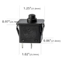 Set of 2 Foot Pedal Switches for Kids Ride-On Cars - 12V 6V 2-Pin Plunger