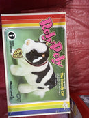 Battery-Operated Roly-Poly Plush Friendly Calf Toy (1980)