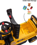 Caterpillar Kids' Ride-On Excavator: Enjoyable and Secure Toy with Storage and Sounds