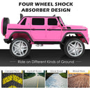 12V Licensed Pink Mercedes-Benz Kids Ride-On Car with Trunk and Remote Control