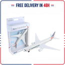 Daron Die-Cast American Airlines Toy Airplane with Movable Wheels