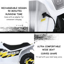 6V Electric Quad ATV for Kids with Forward/Reverse Function - White