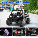 12V Remote-Controlled Kids Truck with Safety Belt, Slow Start, and Rear Storage
