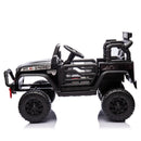 24V 400W Black Children's Electric Ride-On Car with Parental Control and 4-Wheel Suspension