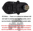 RS390 12V Low Speed Steering Gearbox with 0.39 Inch Aperture