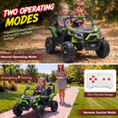 Green 24V Electric Truck Car for Two Kids with Remote Control