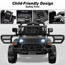 OROFULL 12V Battery-Powered Ride-On Car for Kids with Remote Control and Sound Features, Black