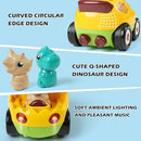 Dino Duo: Yellow and Green Remote Control Dinosaur Vehicles