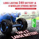 24V Electric Ride-On 4WD Off-Road ATV Quad 4-Wheeler Toy Vehicle