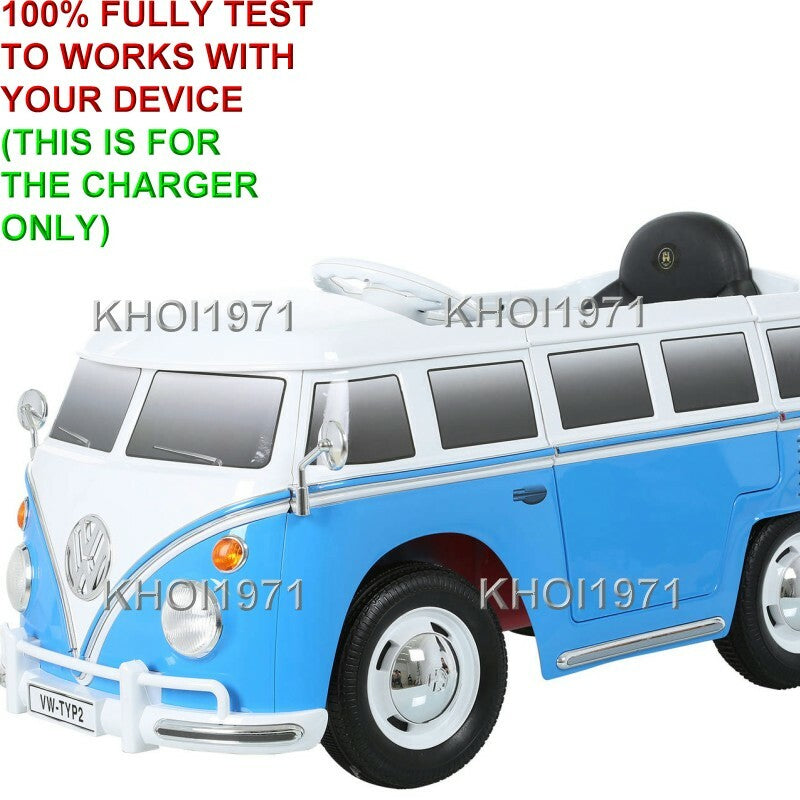 AC Wall Charger Adapter for Volkswagen Bus Type 2 T1 Ride-On Vehicle Model W487AC-B