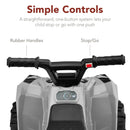 6V Gray Kids Quad ATV Ride-On 4-Wheeler Toy at 1.8MPH