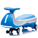 12V Electric Wiggle Car for Kids with Bluetooth Music - Blue