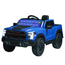 Blue 12V Remote Control Ride-On Car for Kids Ages 3-6 with 4-Wheel Shock Absorption