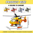 Interactive Rescue Helicopter Toy with Lights and Sounds for Toddlers