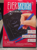 Endless Creativity: 6.5” Easy-Erase Sketch Pad with Stylus Battery