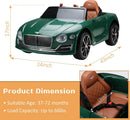 12V Electric Kids Ride-On Toy Car with Remote Control for Ages 3+