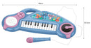 Disney Stitch Kids' Electronic Piano with Colorful Light Effects in Blue and Purple