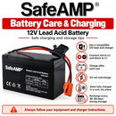 12V 9.5Ah Rechargeable Battery for Ride-On Toys with Red 2-Pin Connector