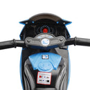 6V Blue Electric Ride-On Motorcycle for Kids with Remote Control and LED Lights