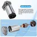 Chrome Zinc Single Tube Train Horn Kit for Trucks with Wiring