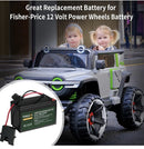 Fukuai 2000 Cycles 12V Replacement Battery for Fisher-Price Power